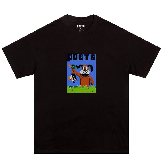 POETS HUNT SCREENED TEE BLACK