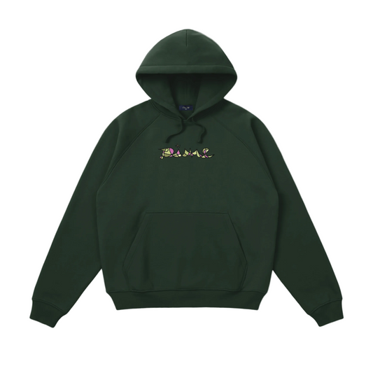 DIME MTL RETRO HOODIE MOUNTAIN GREEN