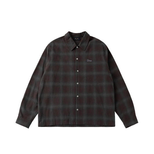 DIME MTL FLANNEL SHIRT BORDEAUX
