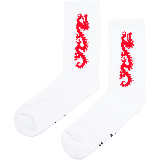CARPET COMPANY DRAGON SOCK WHITE
