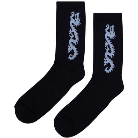 CARPET COMPANY DRAGON SOCK BLACK