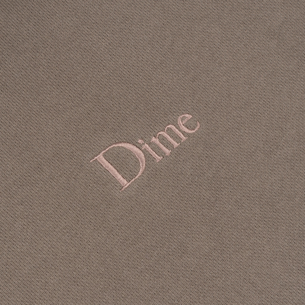 DIME MTL CLASSIC SMALL LOGO HOODIE DEEP SEPIA