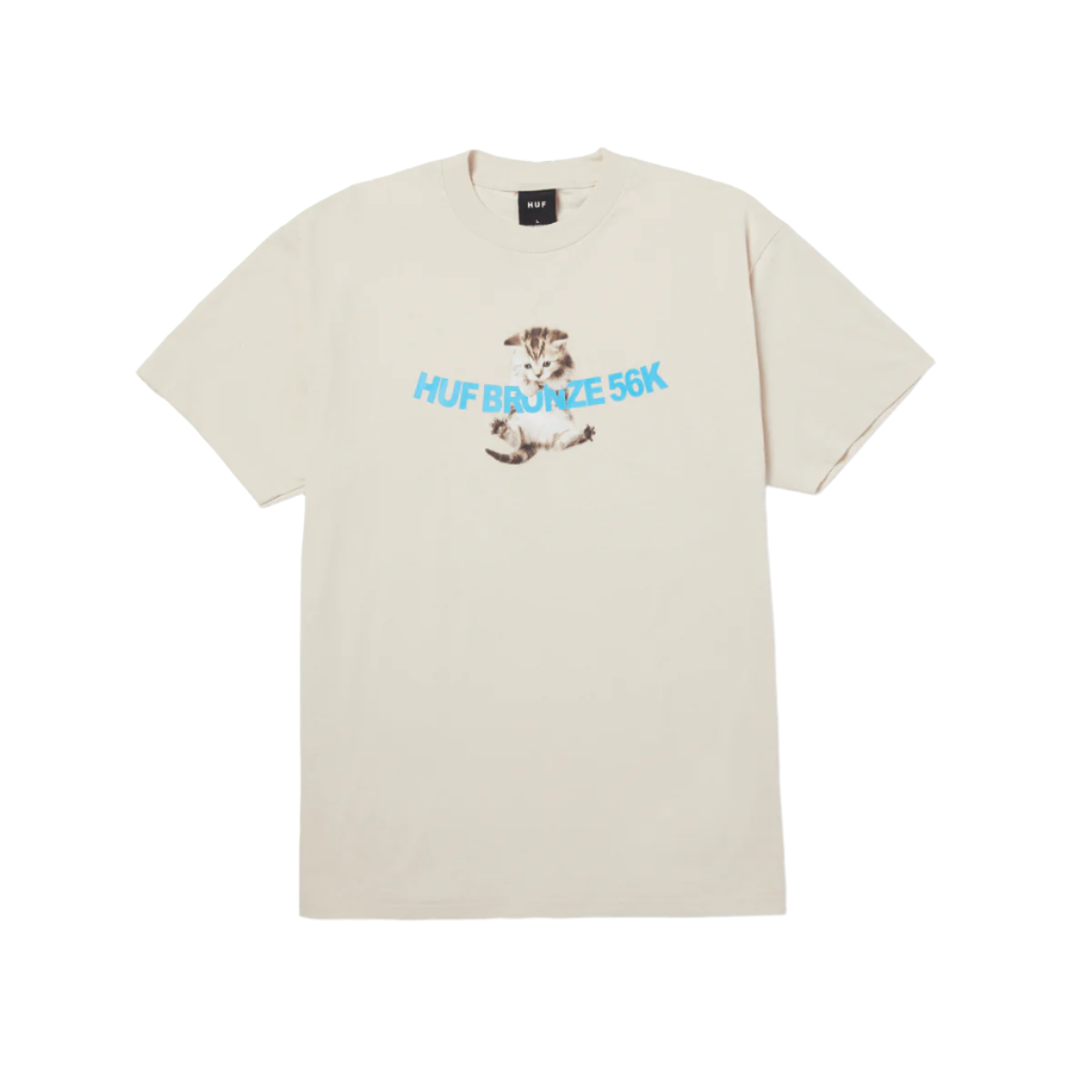 HUF WORLDWIDE X BRONZE HANG IN THERE TEE NATURAL