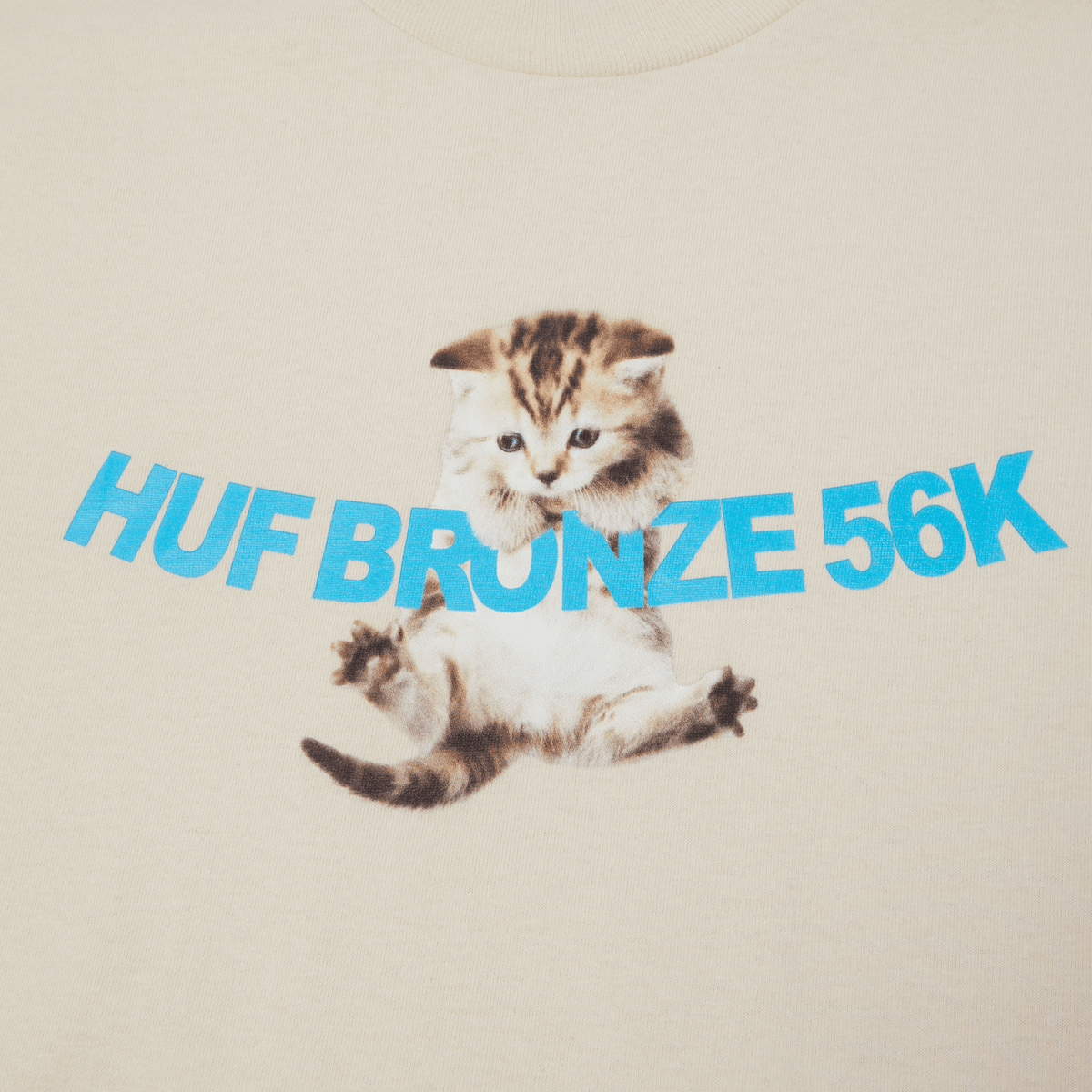 HUF WORLDWIDE X BRONZE HANG IN THERE TEE NATURAL