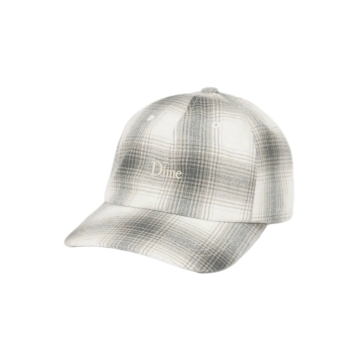 DIME MTL FLANNEL LOW PRO CAP LIGHT GRAY
