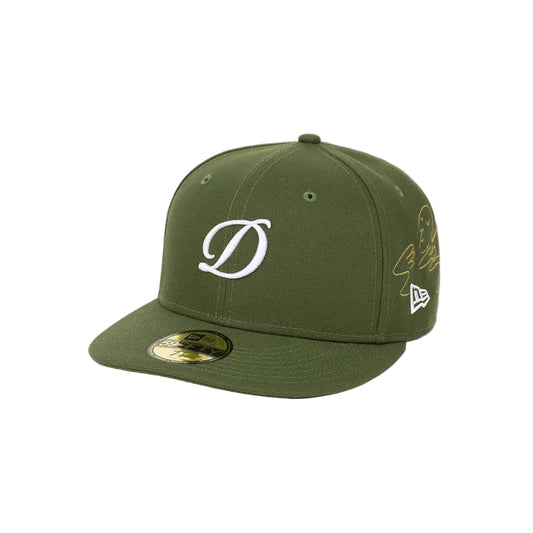 DIME MTL CHILLING NEW ERA HAT OLIVE