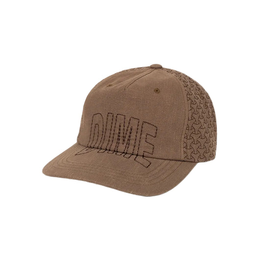DIME MTL ALLOVER STITCH WORKER CAP BROWN