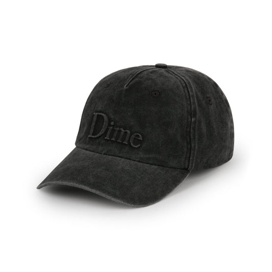 DIME MTL CLASSIC EMBOSSED UNIFORM CAP CHARCOAL WASHED