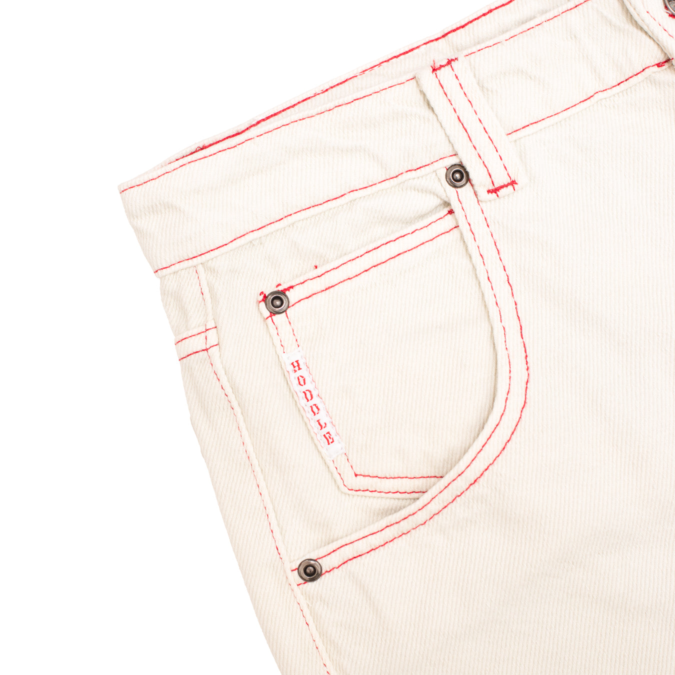 HODDLE SKATEBOARDS ROUTINE STRAIGHT CUT DENIM WHITE
