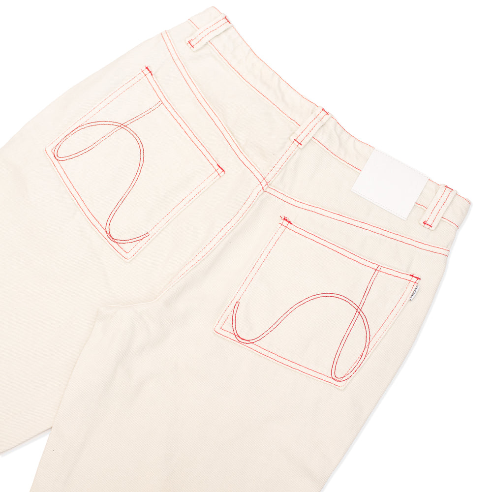 HODDLE SKATEBOARDS ROUTINE STRAIGHT CUT DENIM WHITE