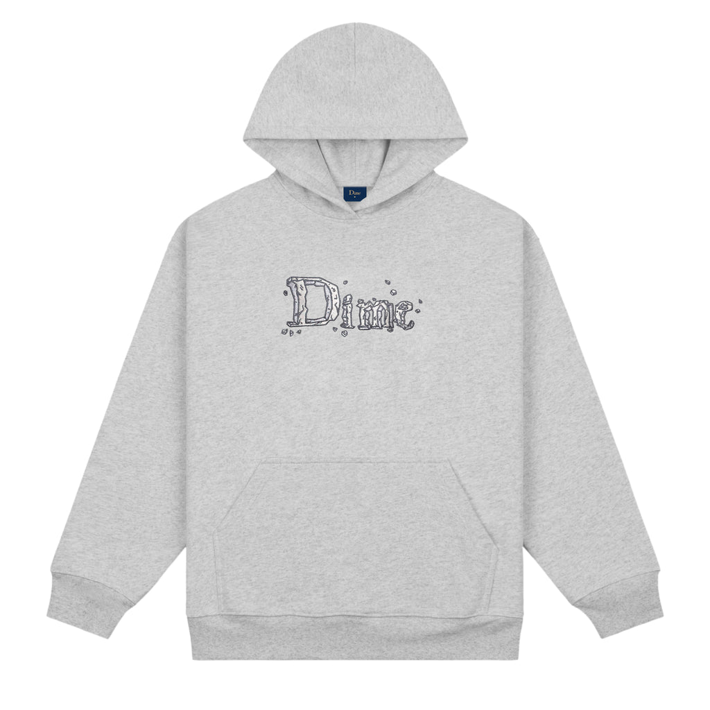 DIME MTL CLASSIC STONE HOODIE HEATHER GREY