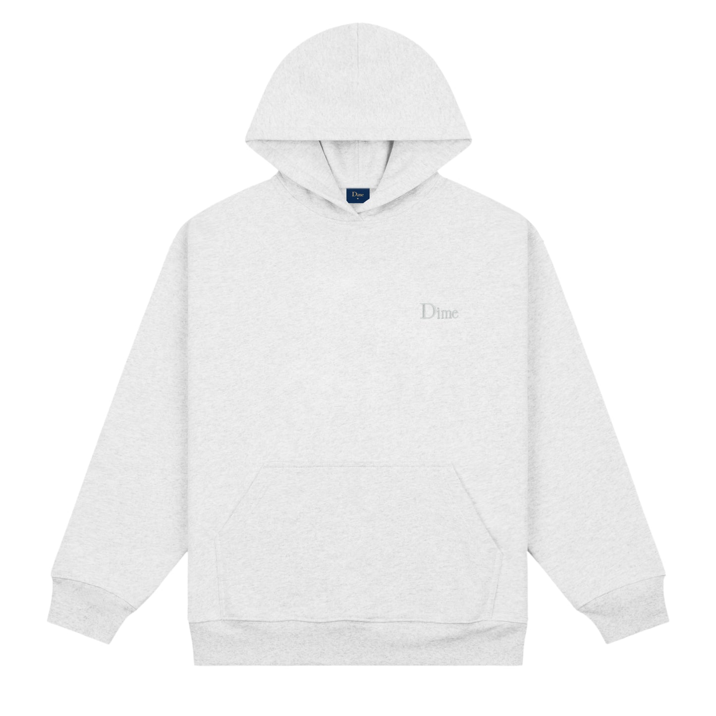 DIME MTL CLASSIC SMALL LOGO HOODIE ASH