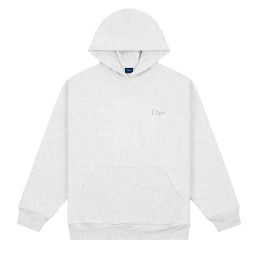 DIME MTL CLASSIC SMALL LOGO HOODIE ASH