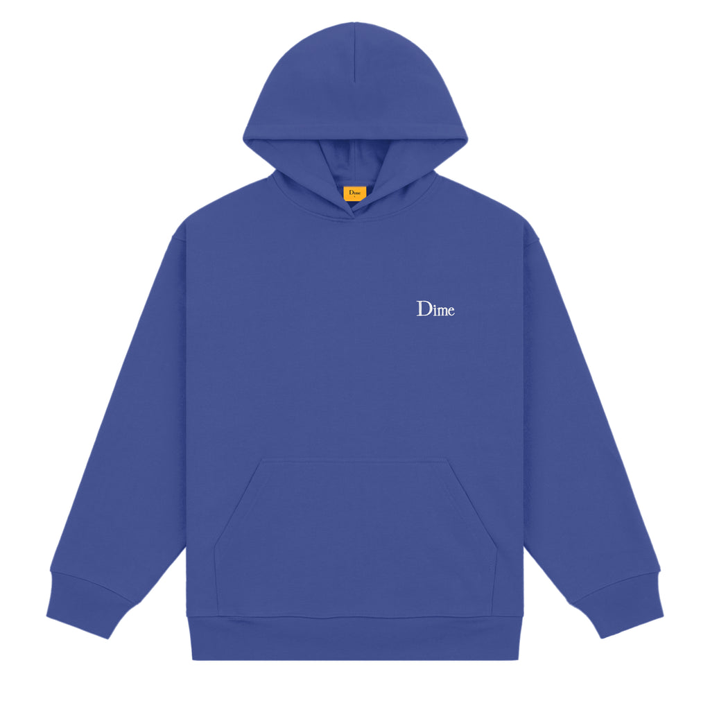 DIME MTL CLASSIC SMALL LOGO HOODIE INDIGO