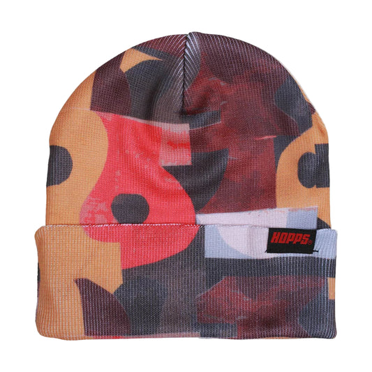 HOPPS SKATEBOARDS ABSTRACTION KNIT BEANIE