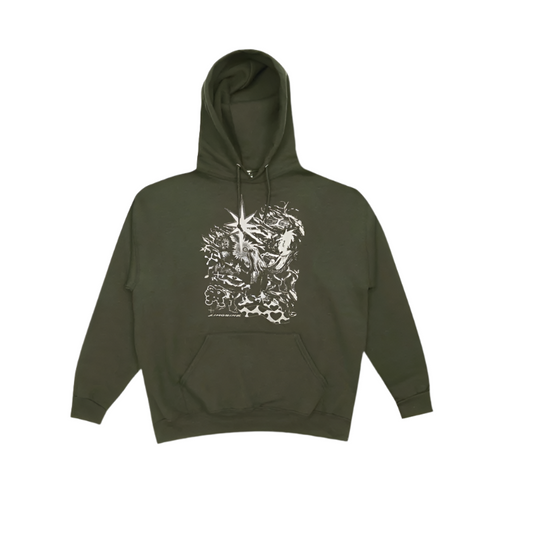 LIMOSINE SKATEBOARDS HAIL FAIL HOODIE ARMY GREEN