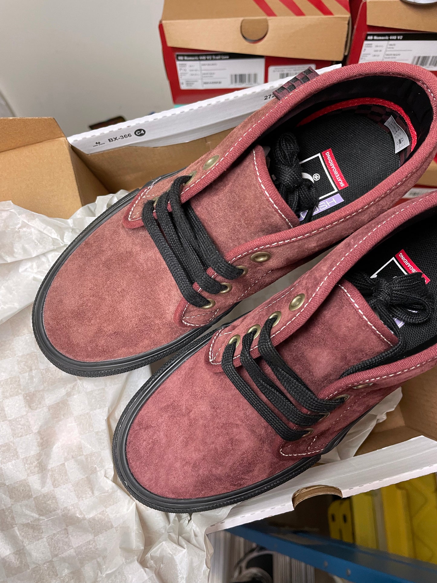 VANS SKATE CHUKKA DARK RED/BLACK