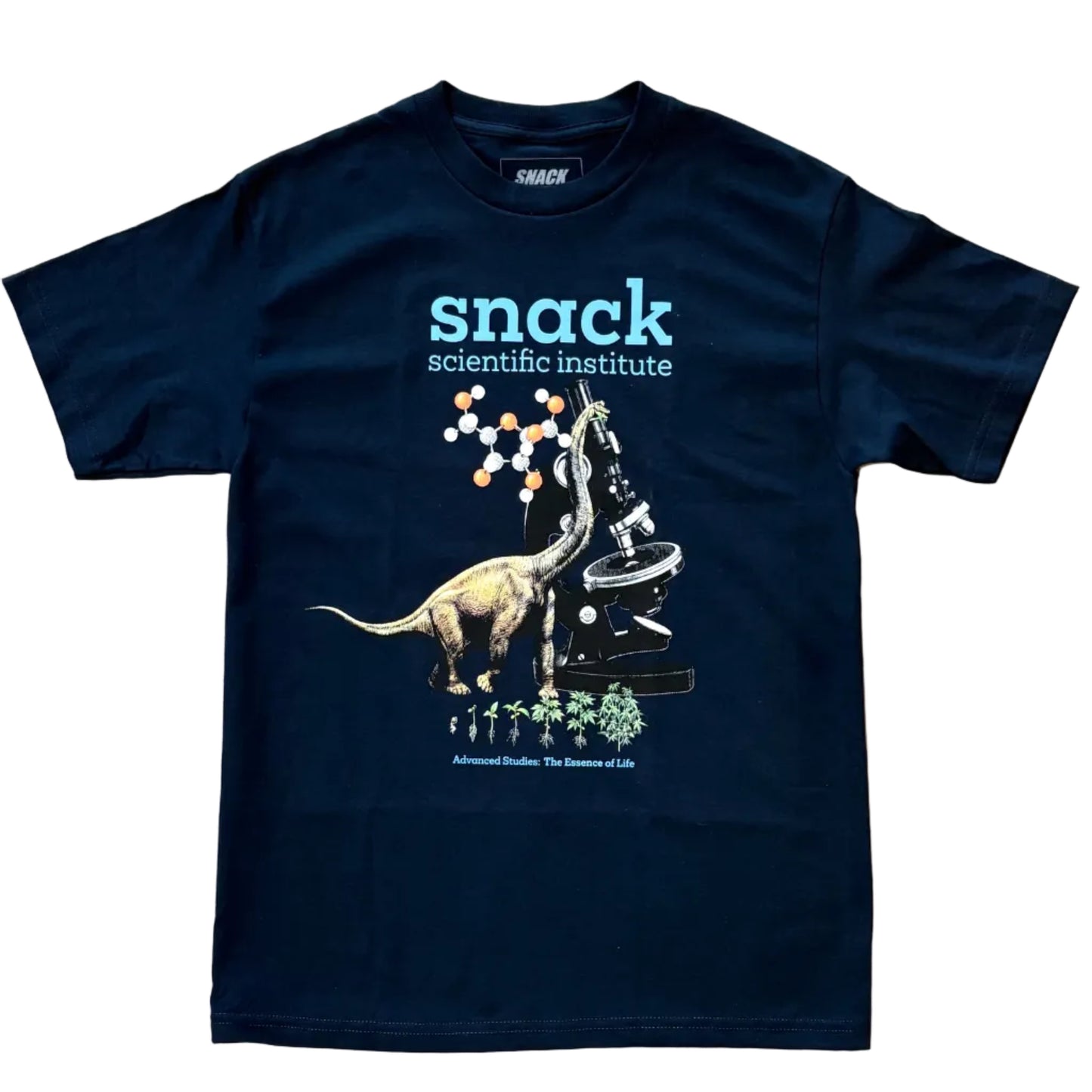 SNACK SKATEBOARDS SCIENTIFIC INSTITUTE TEE NAVY