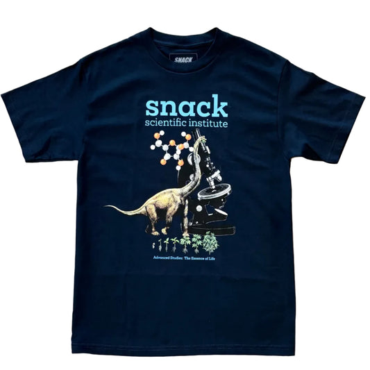 SNACK SKATEBOARDS SCIENTIFIC INSTITUTE TEE NAVY