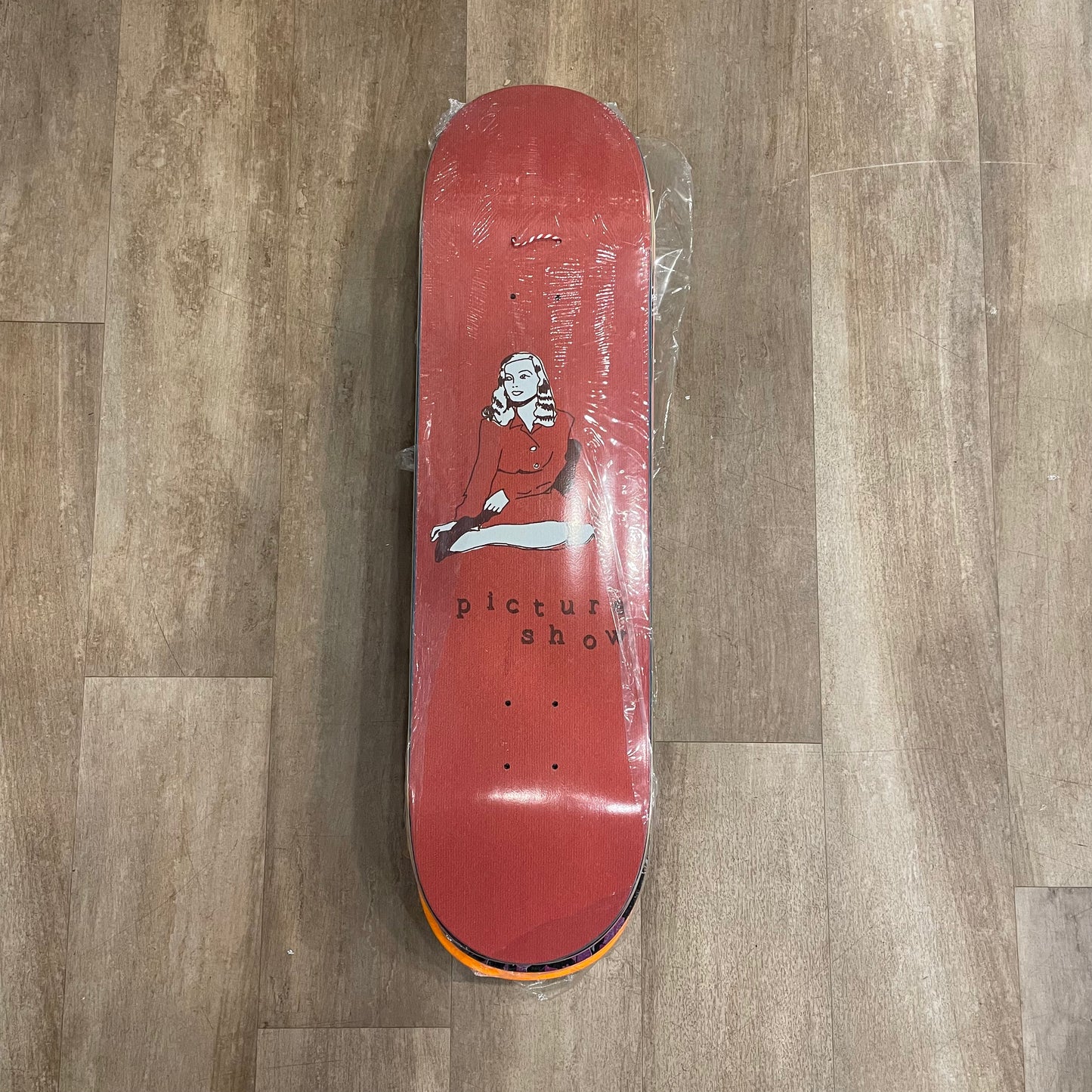 PICTURE SHOW SKATEBOARDS RED GIRL DECK 8.38