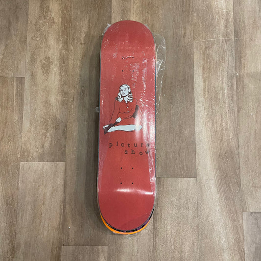 PICTURE SHOW SKATEBOARDS RED GIRL DECK 8.38