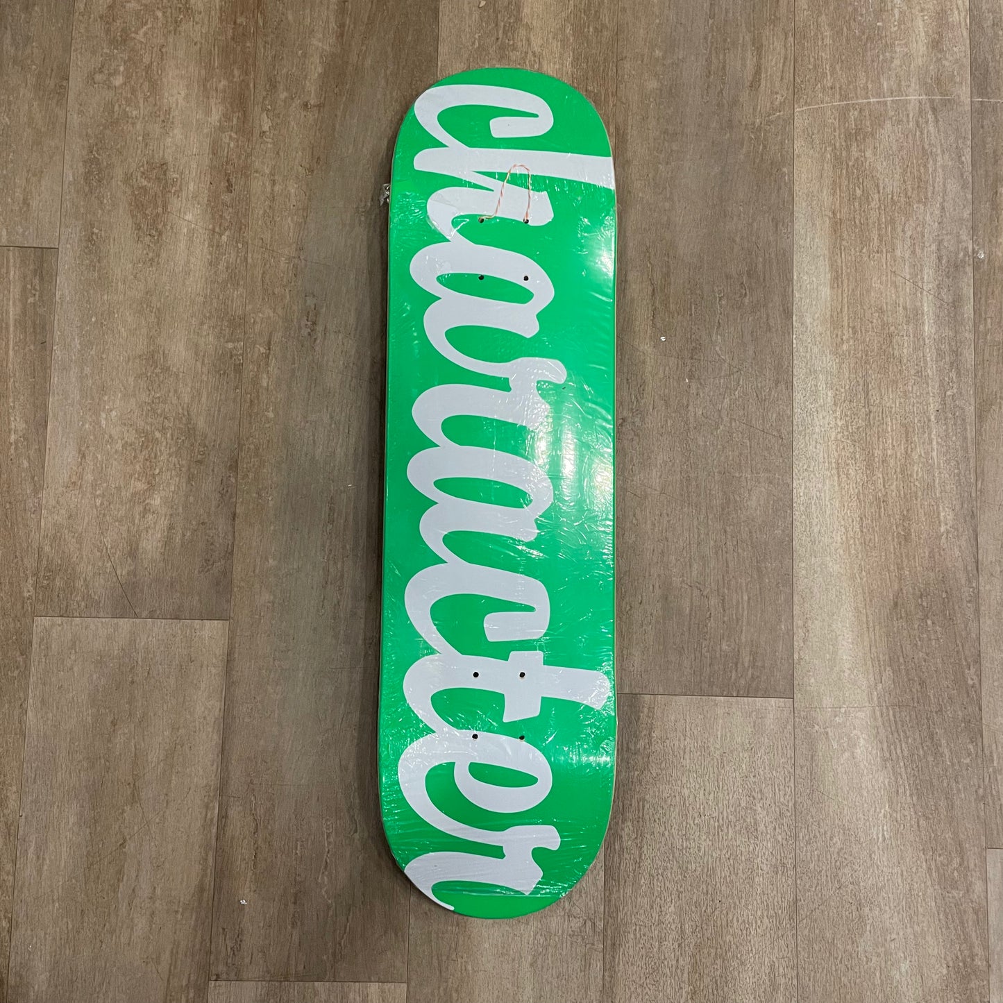 CHARACTER SKATEBOARDS LOGO GREEN DECK 8.38