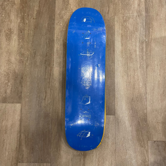 CODA SKATEBOARDS SHAPED BLUE DECK 8.5