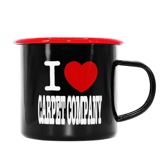 CARPET COMPANY I HEART CARPET METAL CAMPER MUG BLACK