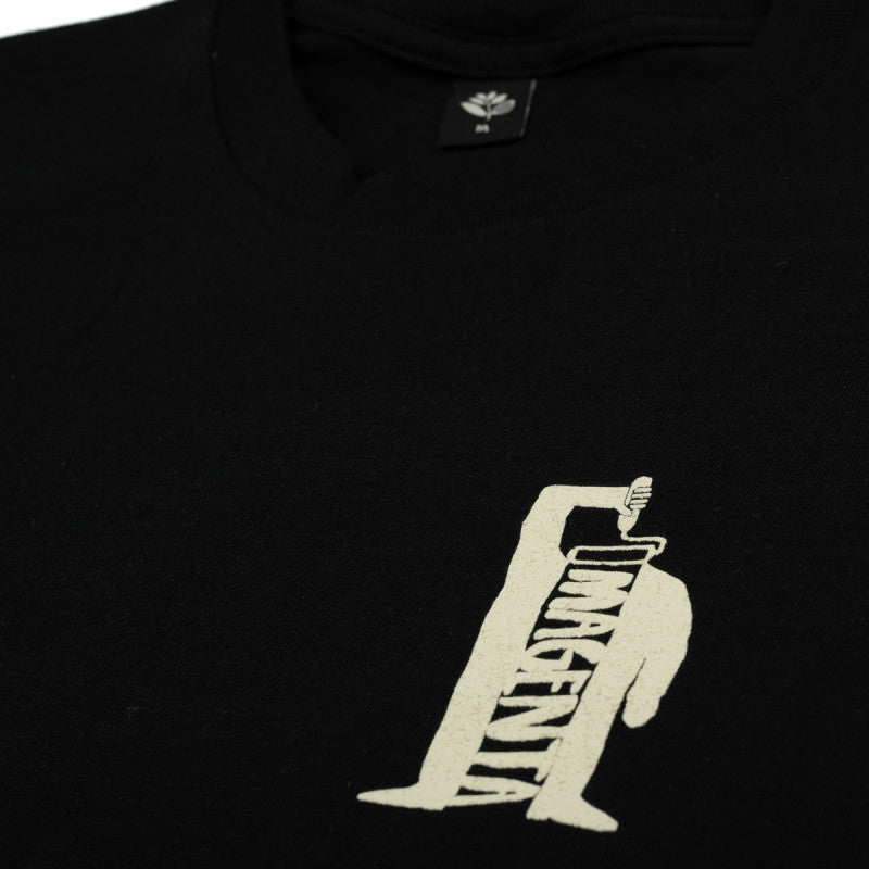 MAGENTA SKATEBOARDS PAINT TEE BLACK