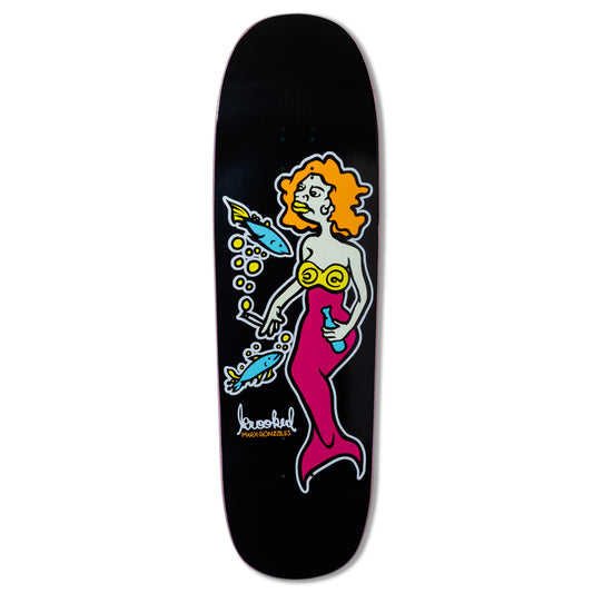KROOKED SKATEBOARDS MERMAID HAND SCREEN DECK 9.25