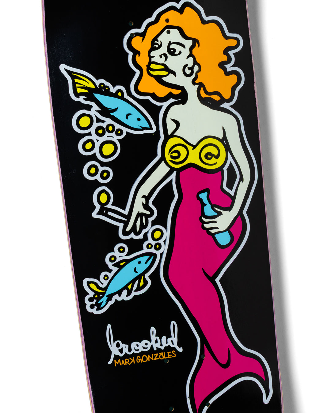 KROOKED SKATEBOARDS MERMAID HAND SCREEN DECK 9.25