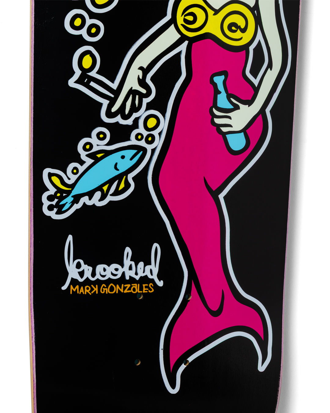 KROOKED SKATEBOARDS MERMAID HAND SCREEN DECK 9.25