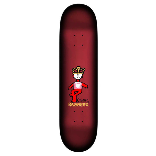 KROOKED SKATEBOARDS CROMER MAD KING DECK 8.06