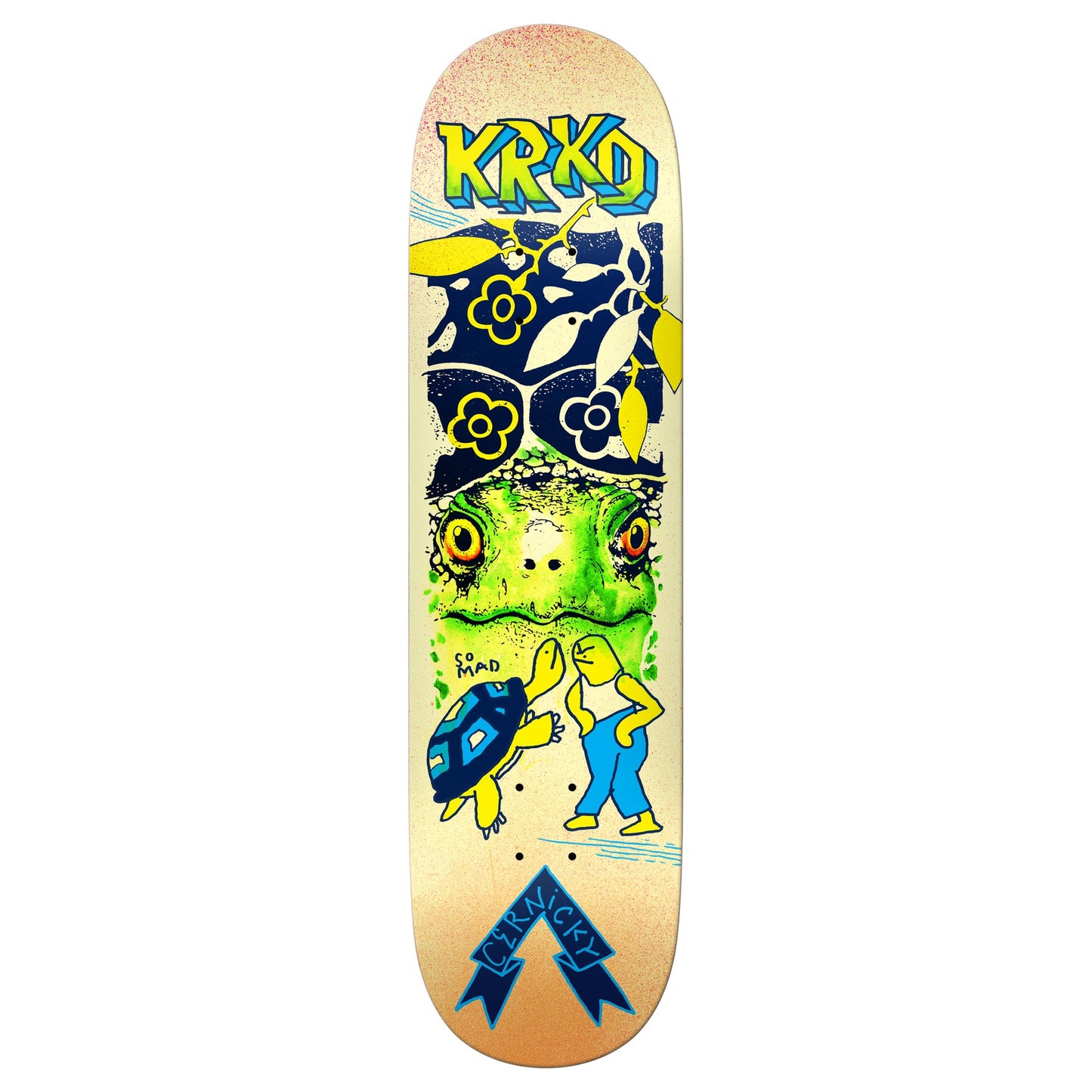 KROOKED SKATEBOARDS CERNICKY MAD TURTLE DECK 8.5