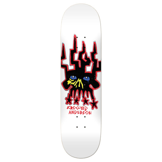 KROOKED SKATEBOARDS MANDERSON SKULLKING DECK 8.38