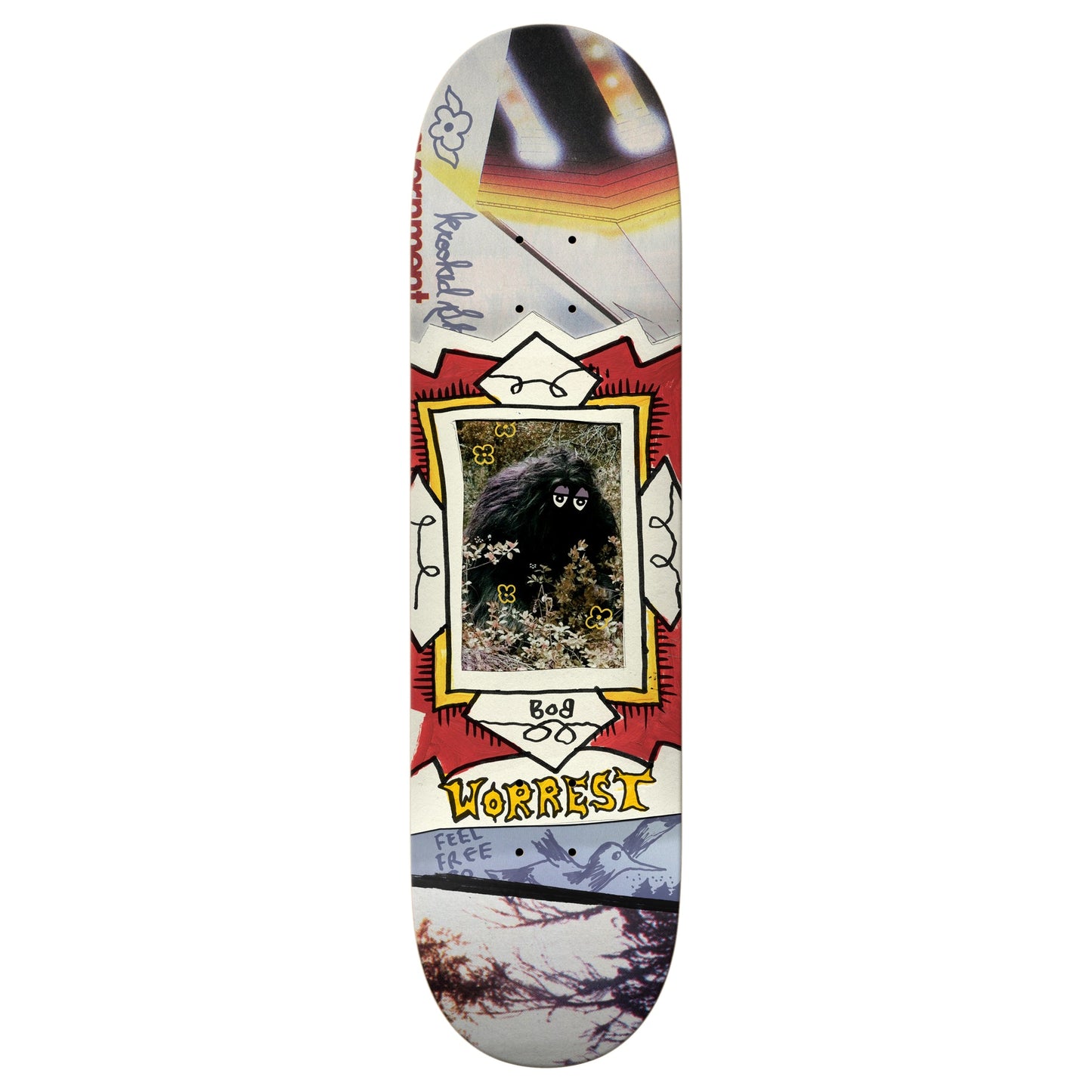 KROOKED SKATEBOARDS WORREST BIGFOOT SLICK DECK 8.3