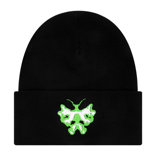 LIMOSINE SKATEBOARDS MOTH BEANIE BLACK