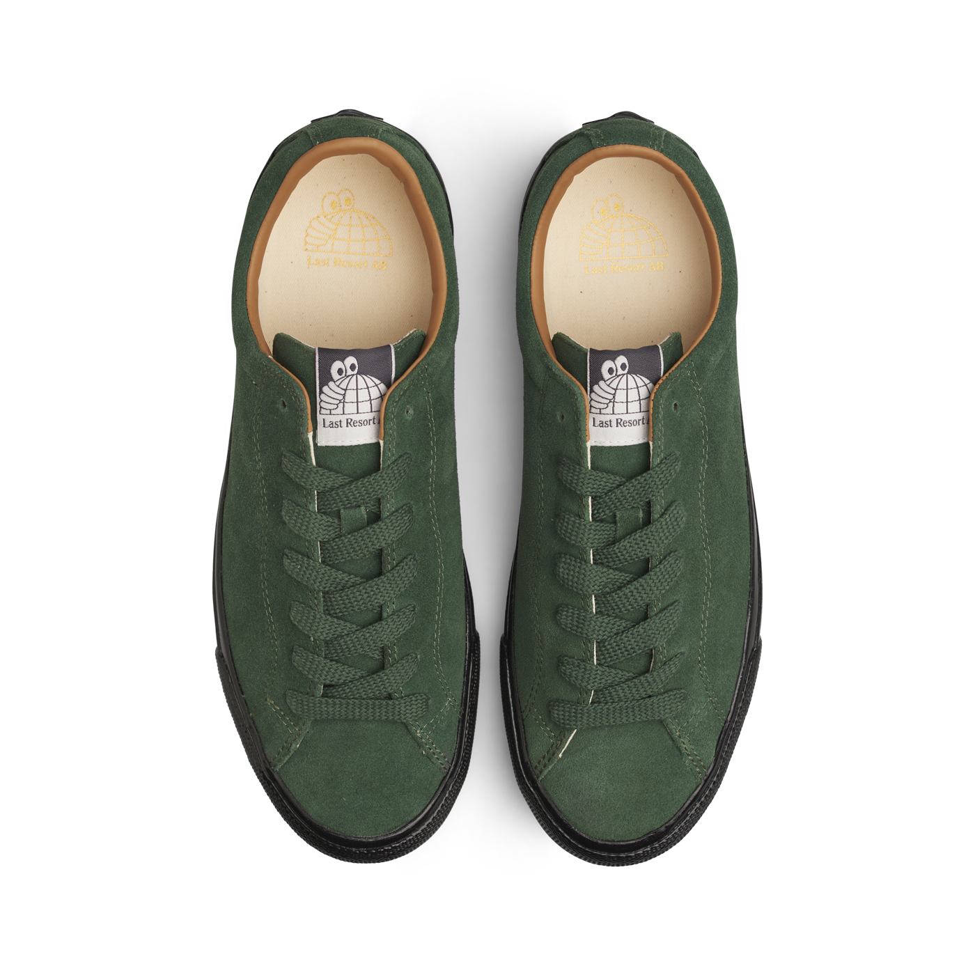 LAST RESORT AB VM003 LO SUEDE DARK GREEN BLACK