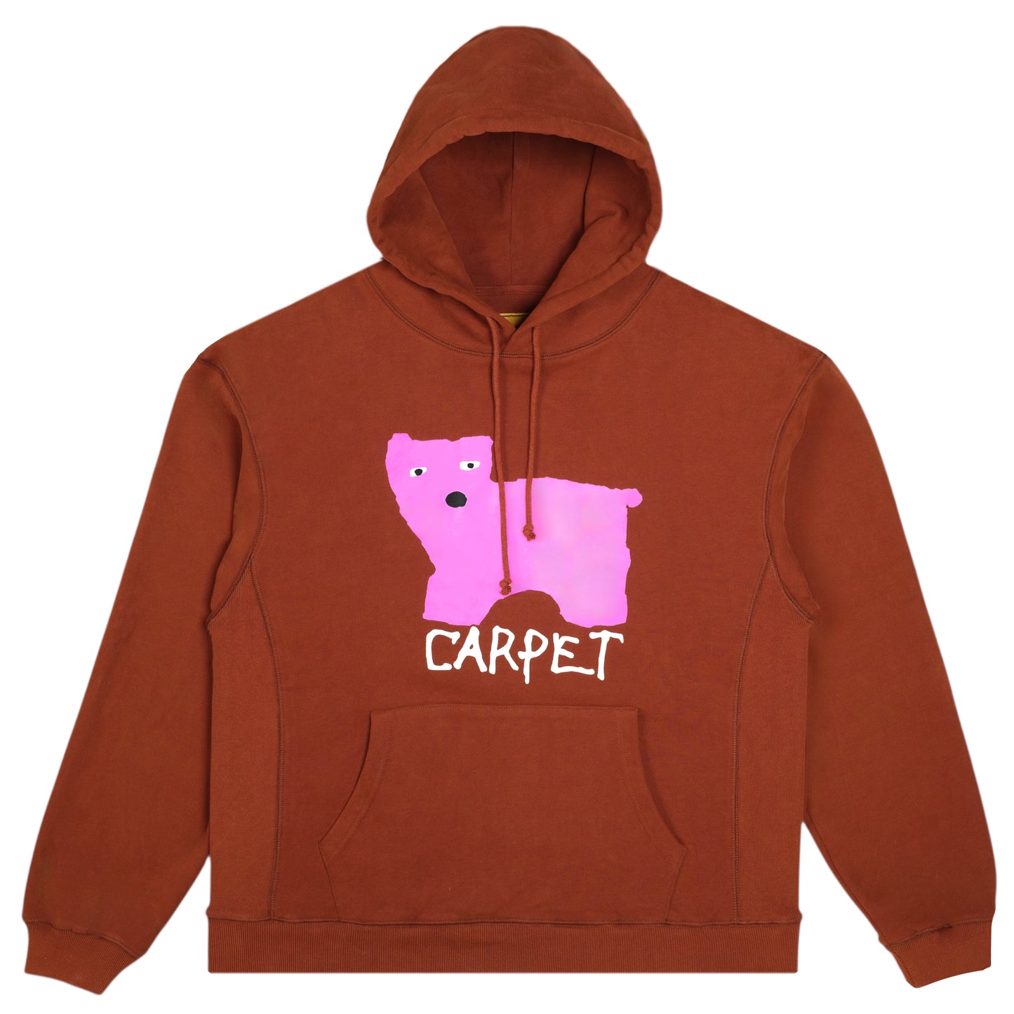 CARPET COMPANY LOW IQ DOG HOODIE BROWN
