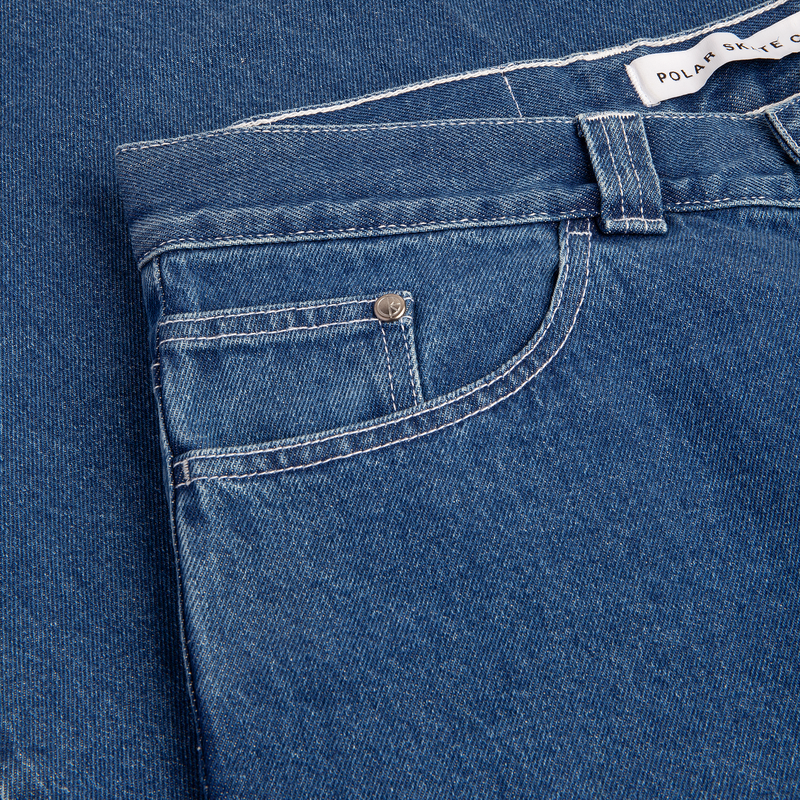 POLAR SKATE CO '93! DENIM BLUE WASH
