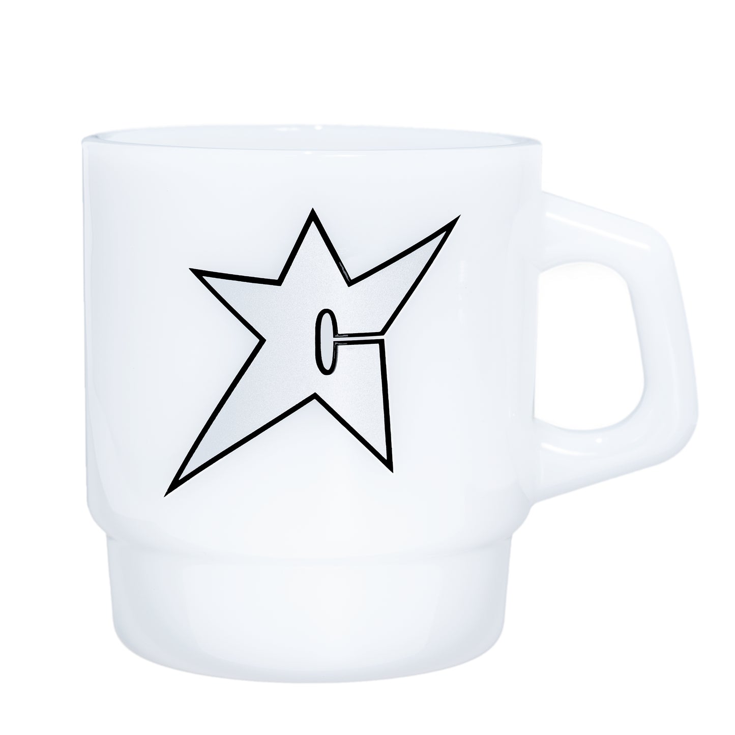 CARPET COMPANY C-STAR MILK GLASS MUG