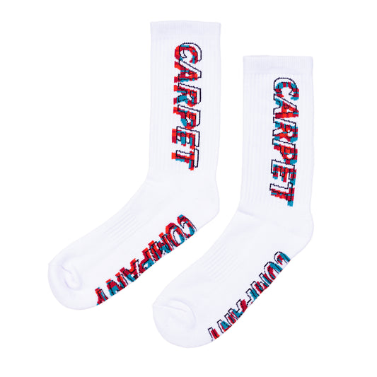 CARPET COMPANY MISPRINT SOCKS WHITE