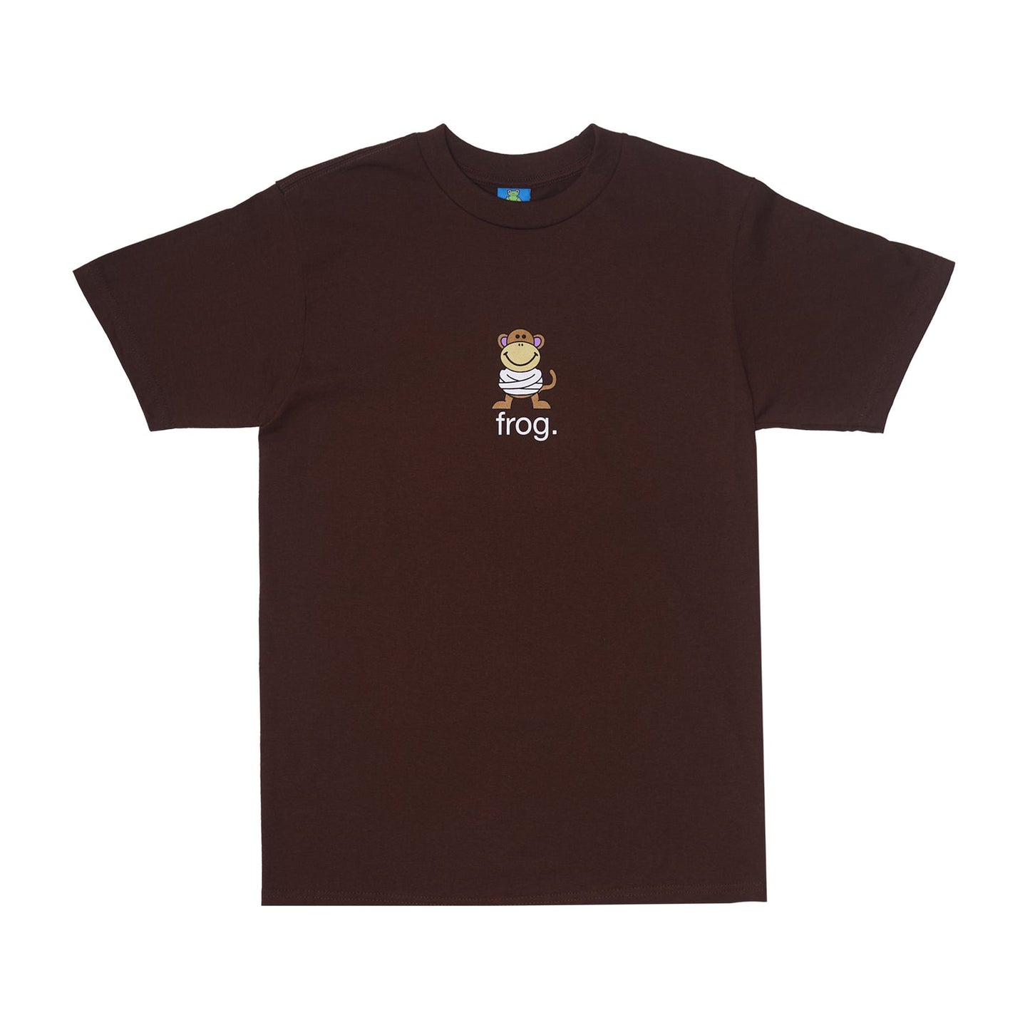 FROG SKATEBOARDS KRAZY MONK TEE BROWN