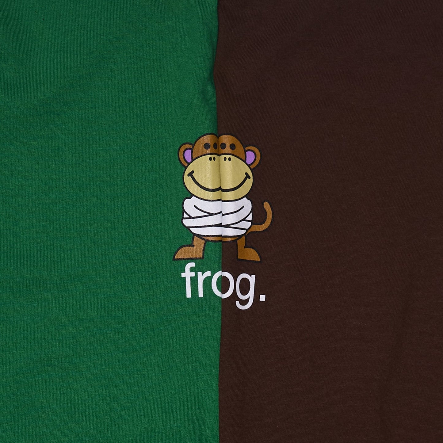 FROG SKATEBOARDS KRAZY MONK TEE BROWN