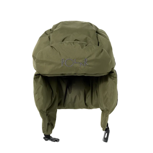 POLAR SKATE CO AILU PUFFER HAT ARMY GREEN