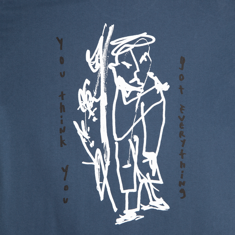 POLAR SKATE CO GOT EVERYTHING TEE GREY/BLUE