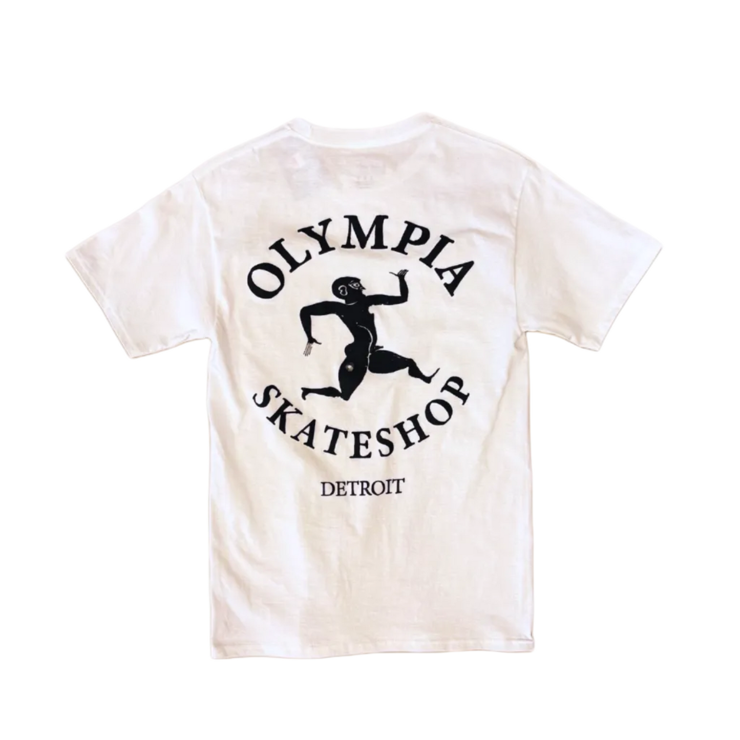 OLYMPIA SKATESHOP DETROIT TEE WHITE