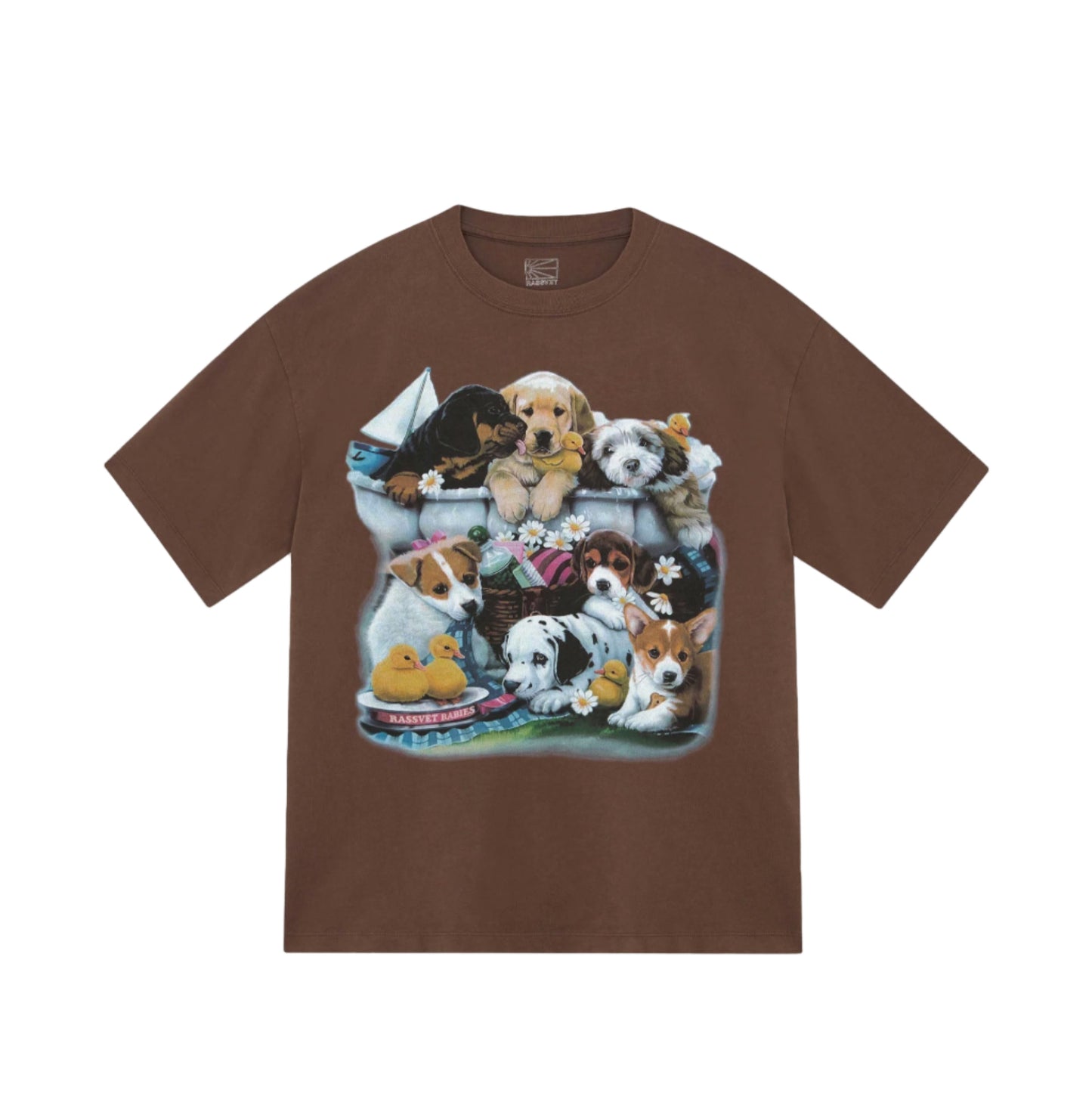 RASSVET / PACCBET BABIES TEE BROWN