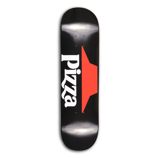 PIZZA SKATEBOARDS HUT DECK BLACK 8.0