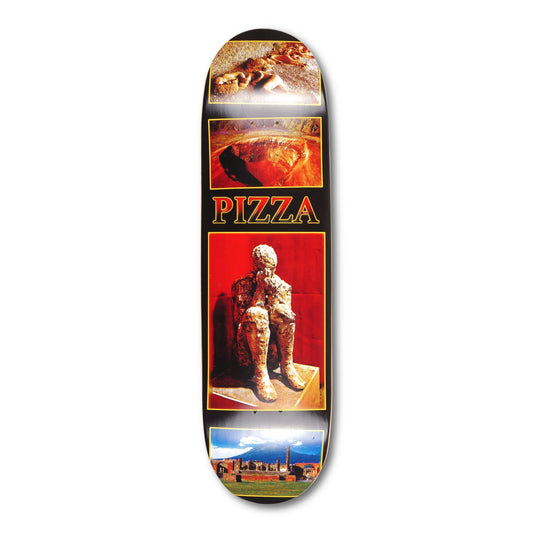 PIZZA SKATEBOARDS POMPEI DECK BLACK 8.125